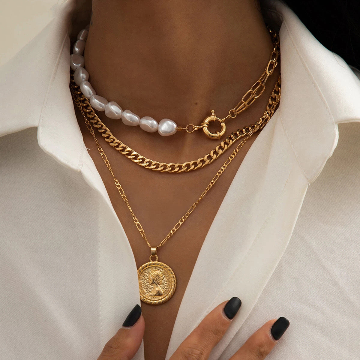 Retro Multi Layer Necklace