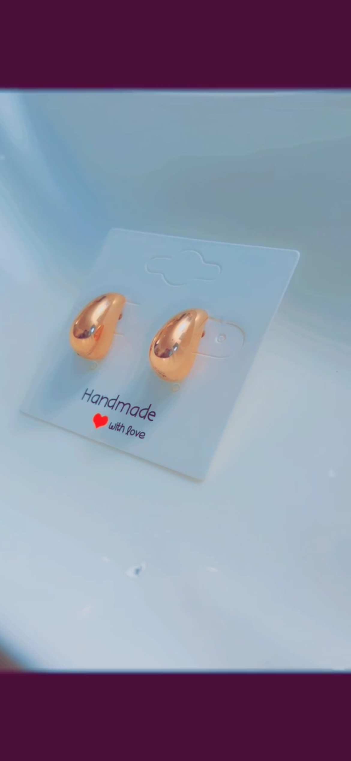 Drop shape earings