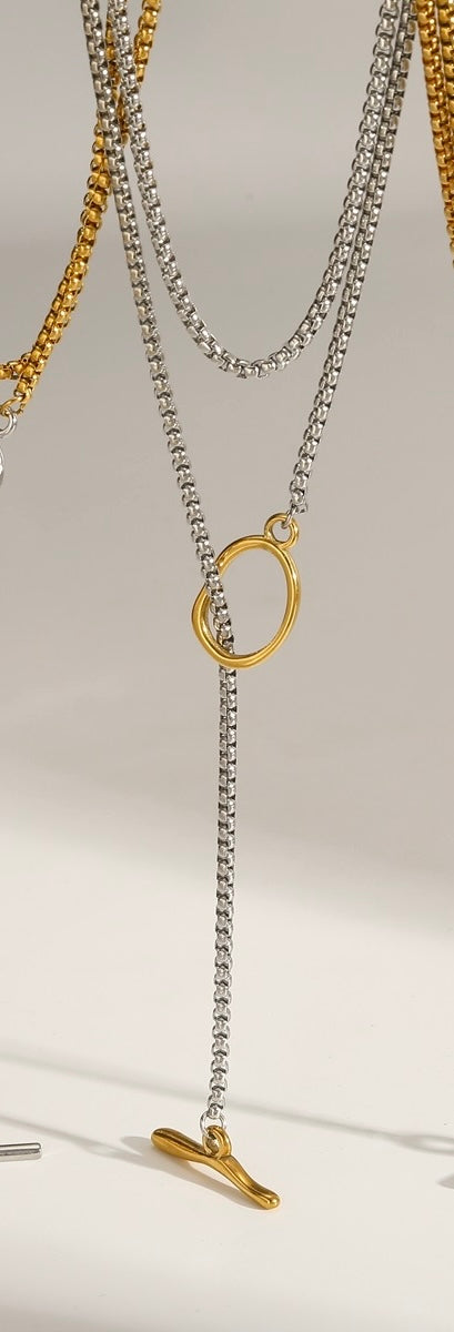 Collar Silver & Gold Elegance ✨