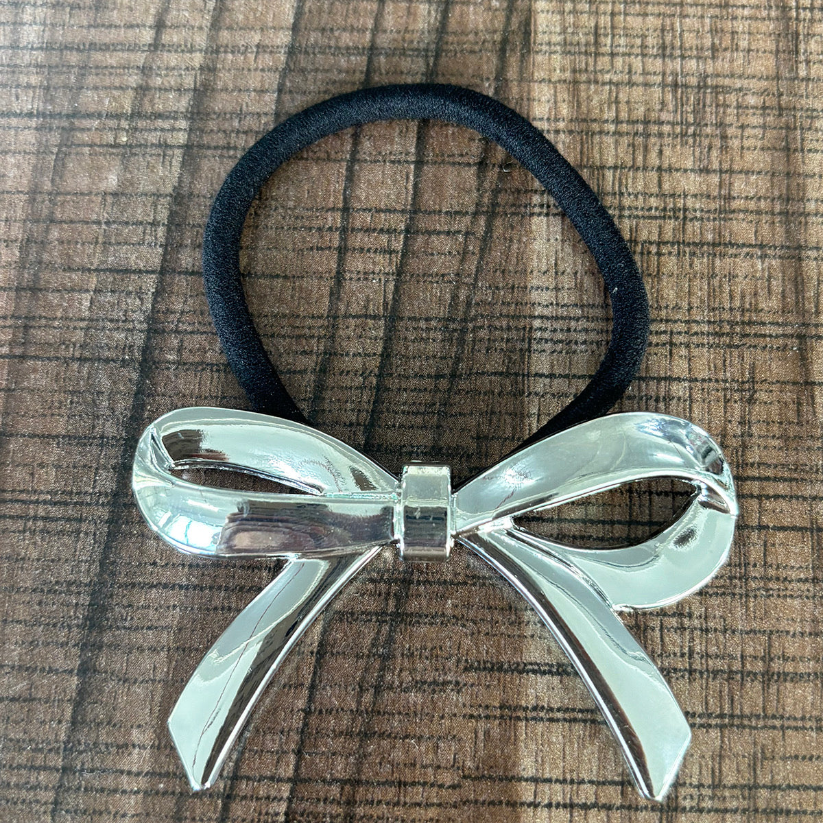 Hair Tie stainess steel bow