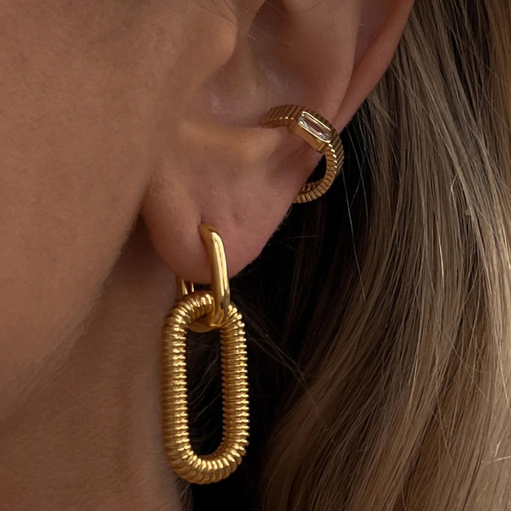 Golden Loop Earrings