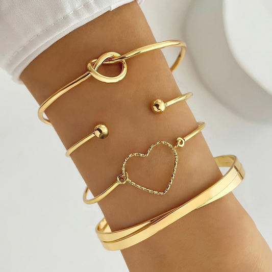 Brazalet set Golden Love