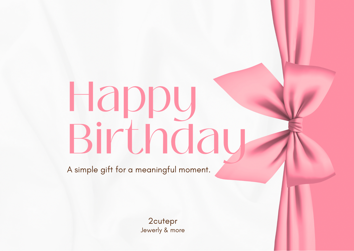 Gift card de Cumpleaños – 2CutePR 🎀