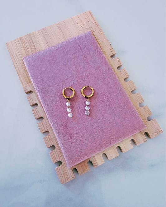 Loop Stone Earrings
