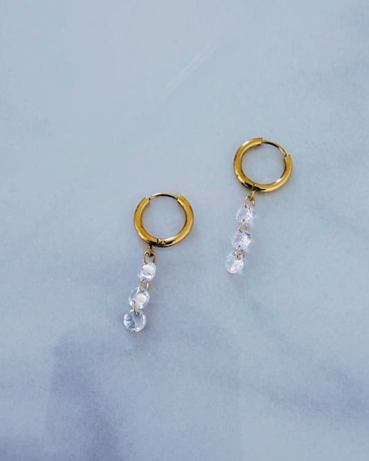 Loop Stone Earrings